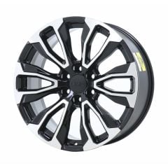 GMC YUKON wheel rim MACHINED BLACK 14025 stock factory oem replacement