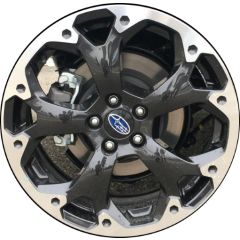 SUBARU CROSSTREK wheel rim MACHINED BLACK 68900 stock factory oem replacement