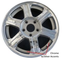 CHRYSLER PACIFICA wheel rim CHROME PLATED-SILVER 2216 stock factory oem replacement