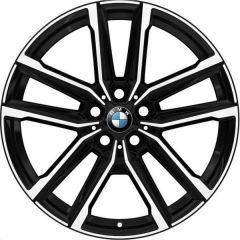 BMW 230i wheel rim MACHINED BLACK 85157 stock factory oem replacement