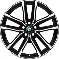 BMW 230i wheel rim MACHINED BLACK 85156 stock factory oem replacement