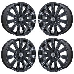 LINCOLN MKS wheel rim PVD BLACK CHROME 3764 stock factory oem replacement