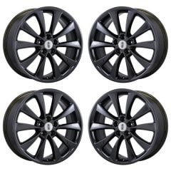 LINCOLN MKS wheel rim PVD BLACK CHROME 3824 stock factory oem replacement