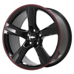CHEVROLET CAMARO wheel rim RED STRIPE GLOSS BLACK 5760 stock factory oem replacement