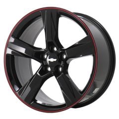 CHEVROLET CAMARO wheel rim RED STRIPE SATIN BLACK 5760 stock factory oem replacement