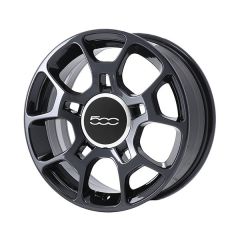 FIAT 500 wheel rim PVD BLACK CHROME 61663 stock factory oem replacement