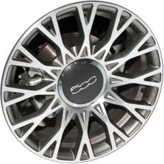 FIAT 500 wheel rim MACHINED WHITE 61666 stock factory oem replacement
