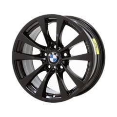 BMW 320i wheel rim GLOSS BLACK 71536 stock factory oem replacement