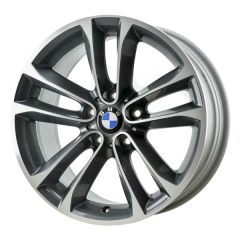 BMW X1 wheel rim MACHINED GREY 71602 stock factory oem replacement