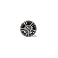 BMW 320i wheel rim MACHINED GREY 86013 stock factory oem replacement