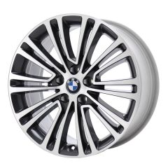 BMW 530e wheel rim MACHINED GREY 86326 stock factory oem replacement