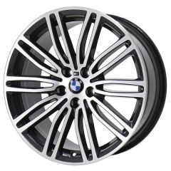 BMW 530e wheel rim MACHINED GREY 86328 stock factory oem replacement