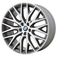 BMW 530e wheel rim MACHINED GREY 86341 stock factory oem replacement