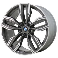 BMW 640i wheel rim MACHINED GREY 86344 stock factory oem replacement