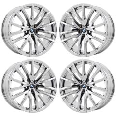 BMW X5 wheel rim PVD BRIGHT CHROME 86471 stock factory oem replacement