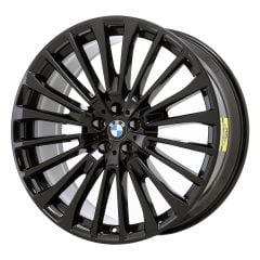 BMW X7 wheel rim GLOSS BLACK 86537 stock factory oem replacement