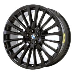 BMW X7 wheel rim GLOSS BLACK 86542 stock factory oem replacement