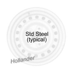JEEP WRANGLER wheel rim SILVER STEEL 9046 stock factory oem replacement