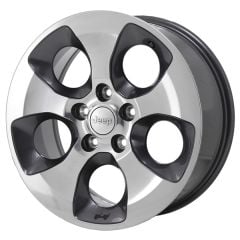JEEP WRANGLER wheel rim POLISHED GREY 9119 stock factory oem replacement
