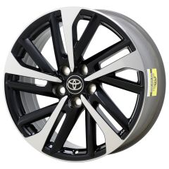 TOYOTA COROLLA CROSS wheel rim MACHINED BLACK ALY95799 stock factory oem replacement