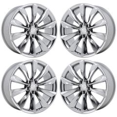 TESLA MODEL S wheel rim PVD BRIGHT CHROME ALY98727 stock factory oem replacement
