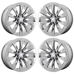 TESLA MODEL X wheel rim PVD BRIGHT CHROME ALY97800 stock factory oem replacement
