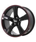 CHEVROLET CAMARO wheel rim RED STRIPE SATIN BLACK 5764 stock factory oem replacement
