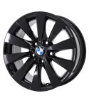 BMW 320i wheel rim GLOSS BLACK 71537 stock factory oem replacement