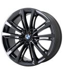 BMW 528i wheel rim PVD BLACK CHROME 71584 stock factory oem replacement