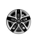 KIA FORTE wheel rim GLOSS BLACK 74649 stock factory oem replacement