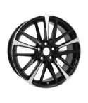 TOYOTA CAMRY wheel rim MACHINED BLACK 75222 stock factory oem replacement