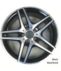 MERCEDES-BENZ E250 wheel rim MACHINED BLACK 85461 stock factory oem replacement