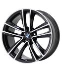 BMW 640i wheel rim MACHINED BLACK 86276 stock factory oem replacement