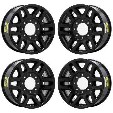 Ford F-250 Exchange Wheels Set of 4-Exchange Rims Set of 4 Machined Black 10099