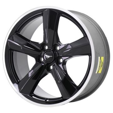 Ford Mustang Wheel Rim Machined Lip Black 10222 (R) Stock Factory OEM Replacement