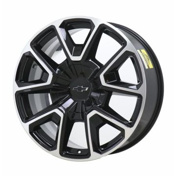Chevrolet Tahoe Wheel Rim Machined Black 14035 Stock Factory OEM Replacement