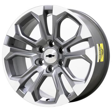 Chevrolet Silverado 1500 Wheel Rim Machined Grey 14090 Stock Factory OEM Replacement