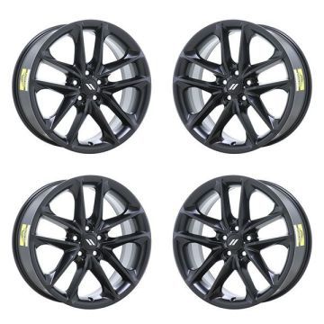 Dodge Challenger Exchange Wheels Set of 4-Exchange Rims Set of 4 Satin Black 2005