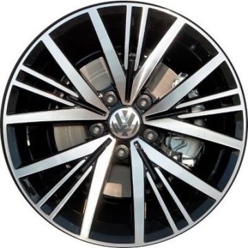 Volkswagen Beetle Wheel Rim Machined Black 70020 Stock Factory OEM Replacement
