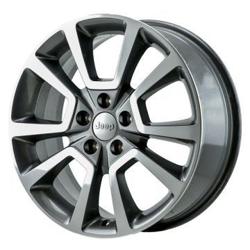 Jeep Compass Wheel Rim Polished Grey 2381 Stock Factory OEM Replacement