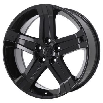 Dodge Ram 1500 Wheel Rim Gloss Black 2388 Stock Factory OEM Replacement