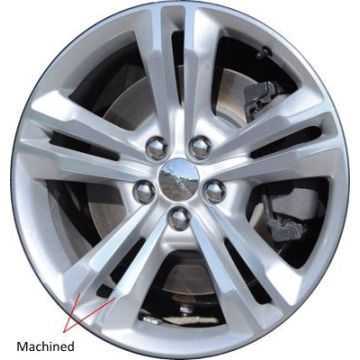 Dodge Charger Wheel Rim Machined Silver 2410 Stock Factory OEM Replacement