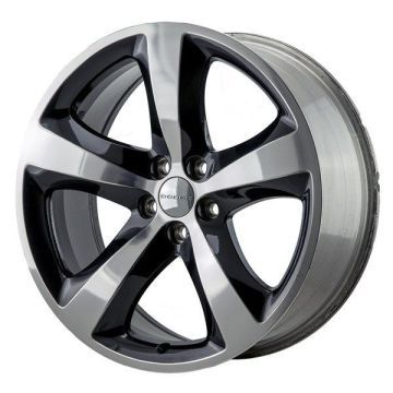 Dodge Charger Wheel Rim Polished Black 2411 Stock Factory OEM Replacement