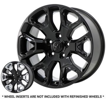 Dodge Ram 1500 Wheel Rim Gloss Black 2560 Stock Factory OEM Replacement