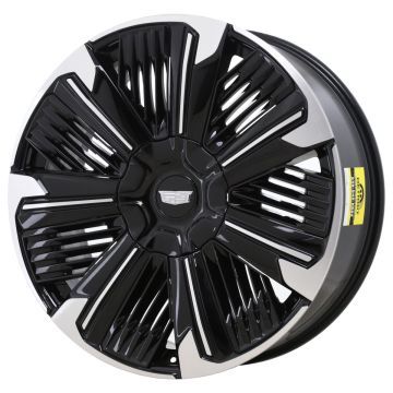 Cadillac Escalade IQ Wheel Rim Machined Black 25ESCALADE-IQ-24 Stock Factory OEM Replacement