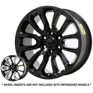Dodge Ram 1500 Wheel Rim Gloss Black 2677 Stock Factory OEM Replacement