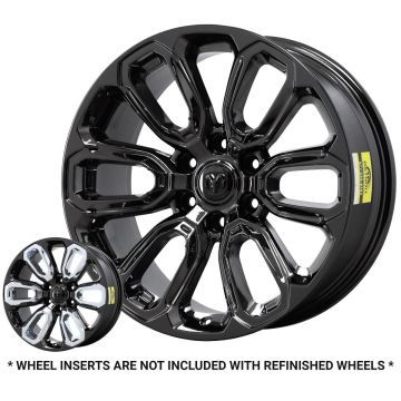 Dodge Ram 1500 Wheel Rim PVD Black Chrome 2677 Stock Factory OEM Replacement