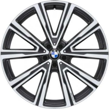 BMW X5 Wheel Rim Machined Charcoal 86469 (F) Stock Factory OEM Replacement