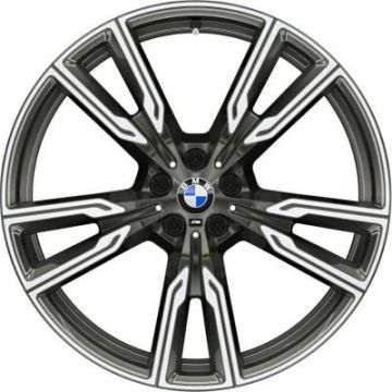 BMW X5 Wheel Rim Machined Grey ALYCC032 (R) Stock Factory OEM Replacement