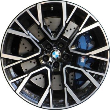 BMW X5 Wheel Rim Machined Black 86244 (F) Stock Factory OEM Replacement